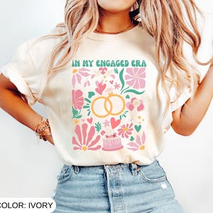 In My Engaged Era Shirt, Floral Future Mrs Tshirt, Retro Engagement Gift for Her, Flower Engagement Gifts, Bride To Be Shirt, Comfort Colors
