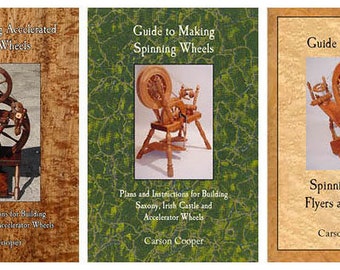 Accelerated Wheel Builder's Set- THREE BOOK SET, Spinning Wheel Plans
