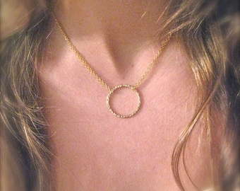 Gold Eternity Necklace -"The Circle of Creation"