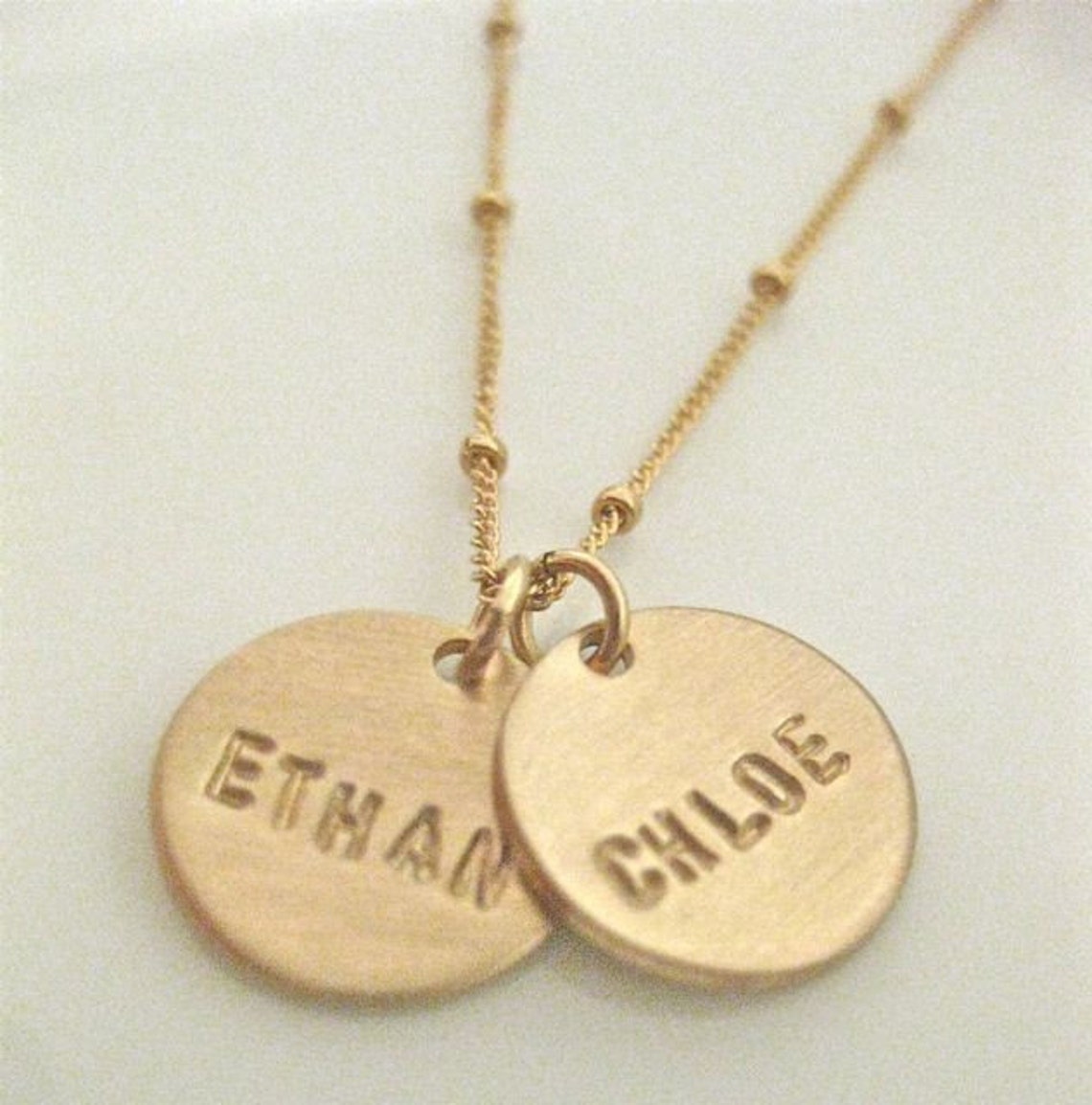 Gold Name Charms Personalized Necklace pretty Little Etsy