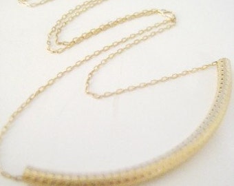 Dainty Gold Necklace - "Swinger"