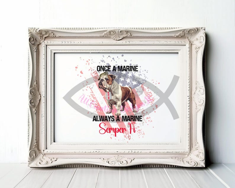 Panneau En Tôle Once A Marine Always A Marine – Déco Murale Vintage