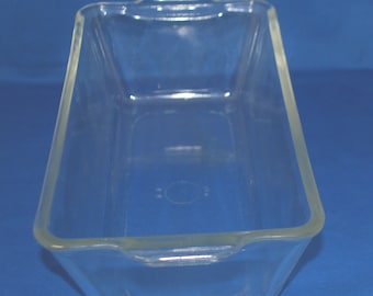 Pyrex #214 Vintage Clear Glass Loaf Bread Pan LARGE 10.5x6x3 inches Perfect for meat Loaf Older Pyrex Mark