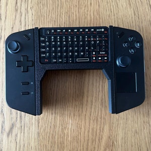 3D Printed Controller Handle for LegionGo with Mini Bluetooth Keyboard Space | 3D Printed Grips for LegionGo Controllers and keyboard