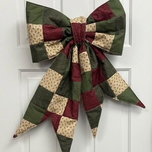 Reversible Fabric Christmas Bow