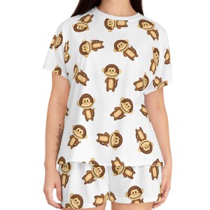 Piżama Cheeky Monkey: damska bielizna nocna do spania zdjęcie 1