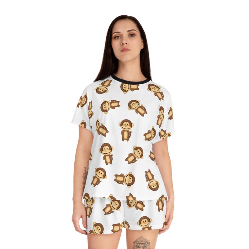 Piżama Cheeky Monkey: damska bielizna nocna do spania zdjęcie 7