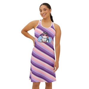 Rainbow Unicorn Sleeveless Dress: Magical Summer Sundress