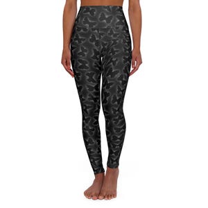 Glowing Butterflies Leggings, Yoga Pants, Activewear, Workout Gear, Nature Print, Women's Athleisure
