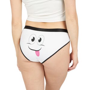 Yum Smile Women&#39;s Underwear, Cute Funny Panties Lingerie Gift, Cozy Briefs Undergarments Set, Comfy Knickers Sleepwear, Cheeky Intimate
