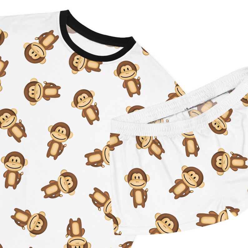 Piżama Cheeky Monkey: damska bielizna nocna do spania zdjęcie 10