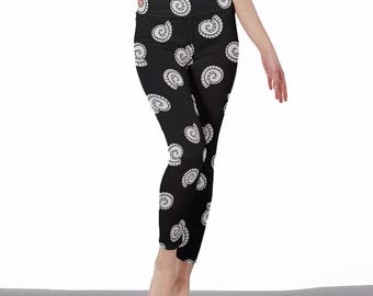 Leggings de cintura alta con estampado en espiral: ropa deportiva y casual