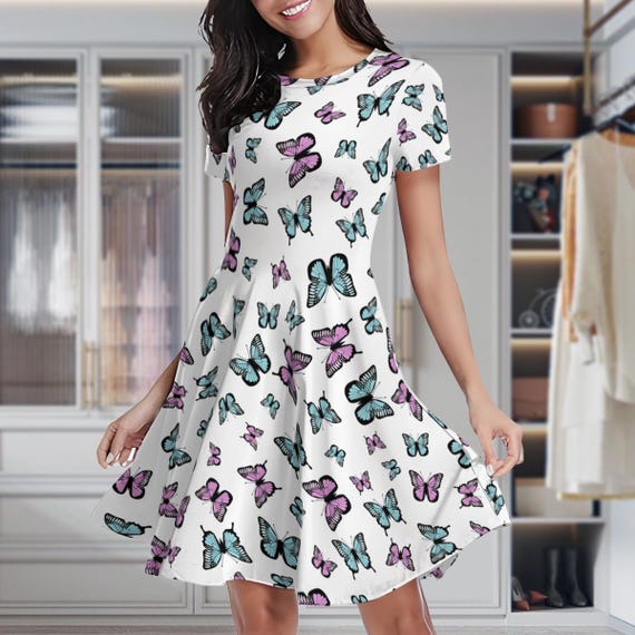 mexican flowy dress Mexican V-Neck Open Sleeve Maxi Dress main image 1