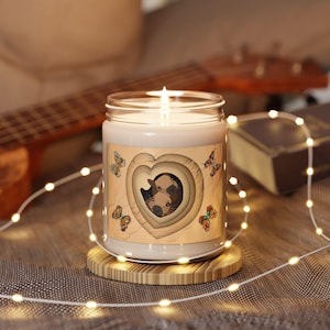 Squirrel Soy Candle: Forest Animal Lover Gift, 9oz Aromatherapy