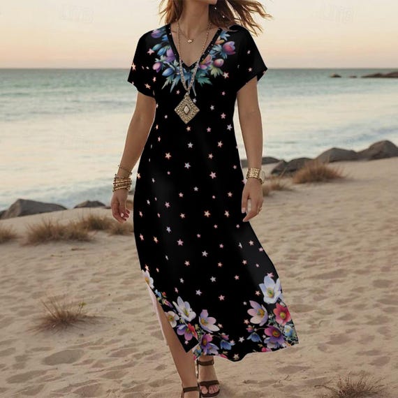 red dress maxi summer Red Summer Foliage Scarf Maxi Dress – FARM Rio