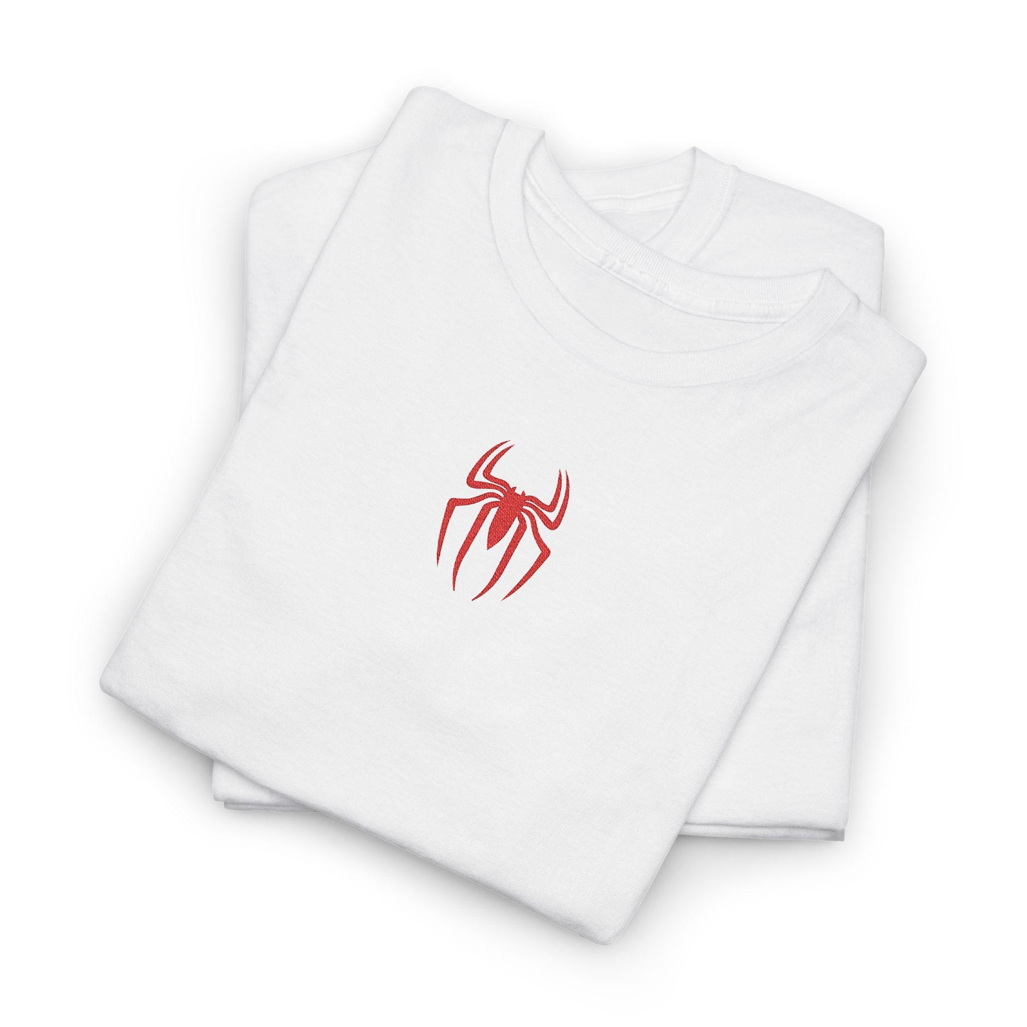 Red Spider Graphic Tee, Unisex Cotton Goth Shirt - Embroidered - Etsy