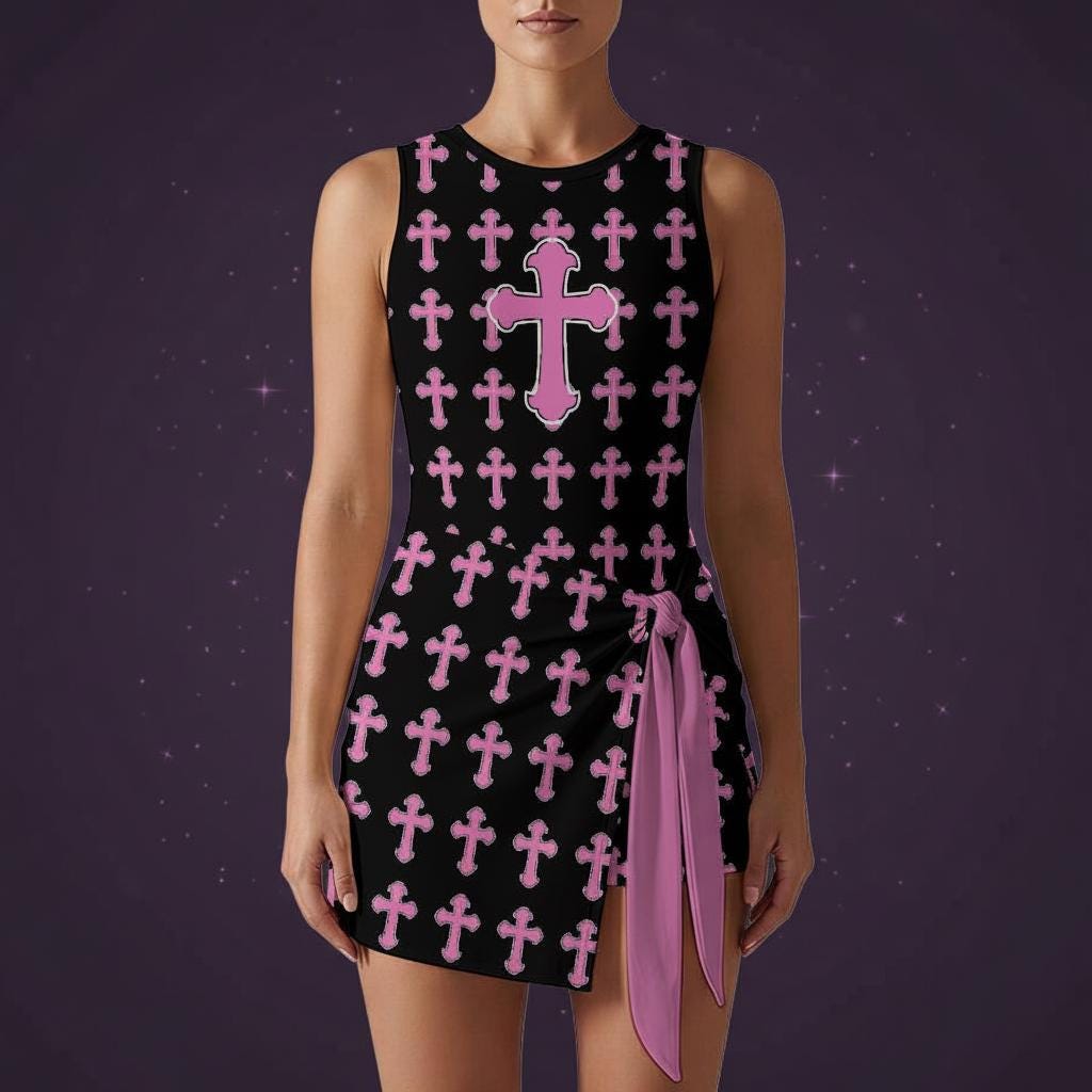 strapless open back dress Girls Night 'Bubblicious' Neon Pink Party Dress