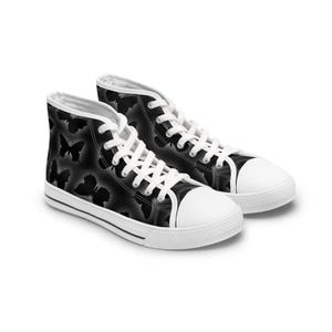 Glowing Butterfly High Top Sneakers: Women&#39;s Fashion Shoes
