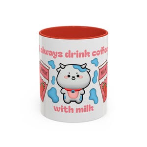 Kawaii Kuh und Milch Karton Akzent Becher, niedlichen Tier Trinkbecher, Bauernhaus Küche Dekor, lustige Teetasse, Geschenke für Kuh-Liebhaber, Keramik