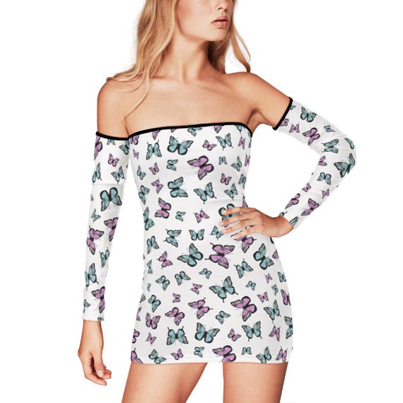 flowy butterfly dress Primavera Couture 14011 - Butterfly Top Sequined Flowy Dress 14W / Lilac