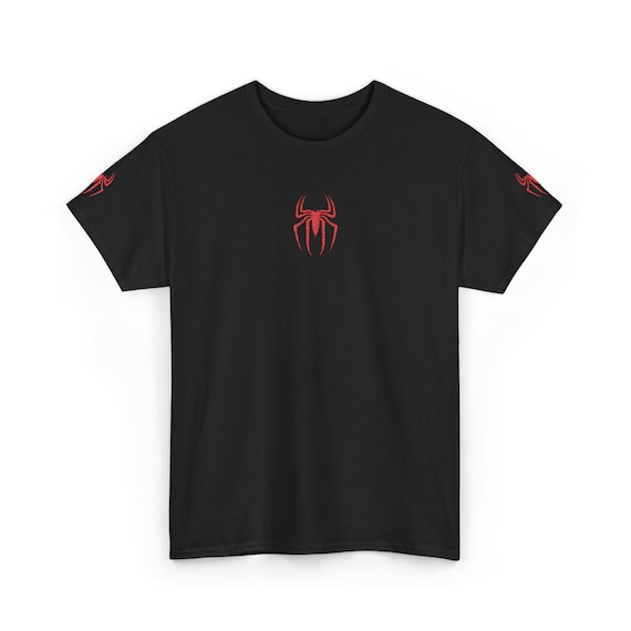 Red Spider Graphic Tee, Unisex Cotton Goth Shirt - Embroidered - Etsy