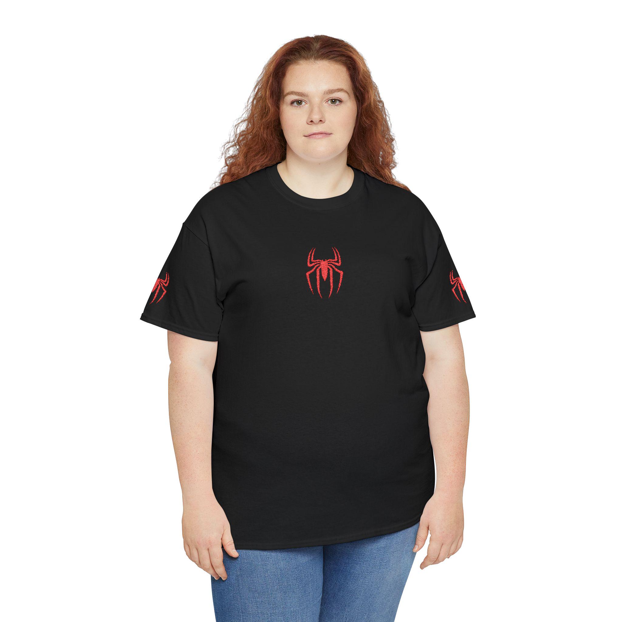 Red Spider Graphic Tee, Unisex Cotton Goth Shirt - Embroidered - Etsy