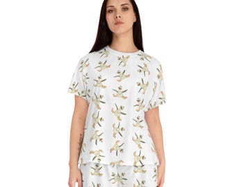 Kawaii Anka Pyjamas Set, Dam Polyester Sovplagg