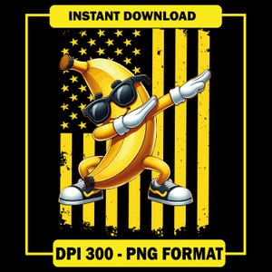 Graphic Bananas PNG / | Instant download