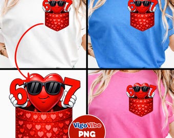 Sei Sette Cuore 67 Tascabile San Valentino Png, Sei Sette Cuore San Valentino Png, San Valentino 67 Sei Sette Png (Download Digitale)