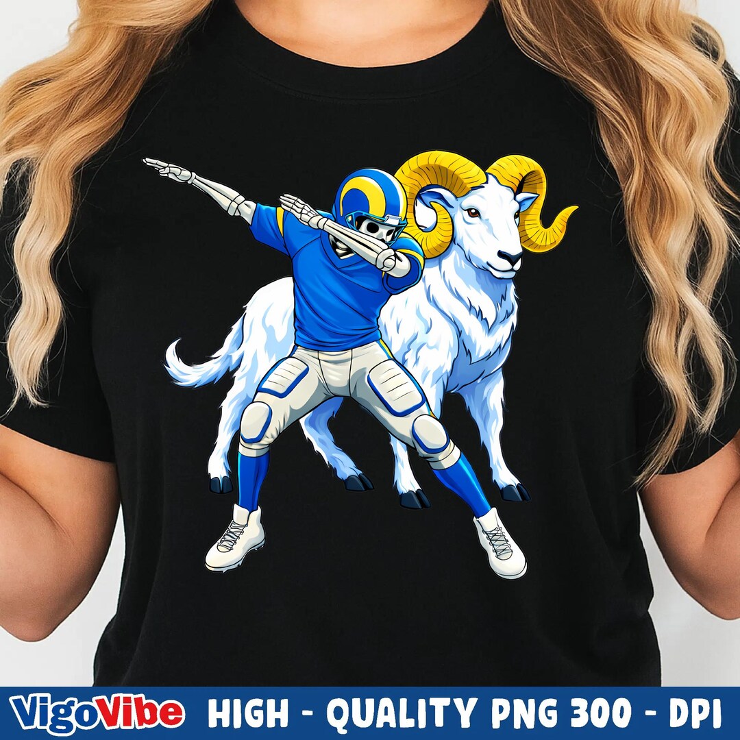 Skeleton Rams Logo Rams Skeleton Dabbing Football PNG | Instant Download - Etsy