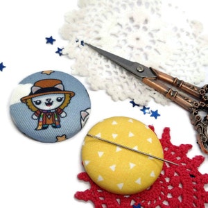 Doctor Needle Minder Space Kitty Needleminder Star Cross Stitch Forth Scarf Needlepoint Embroidery Quilting Arts and Crafts Handmade Supply