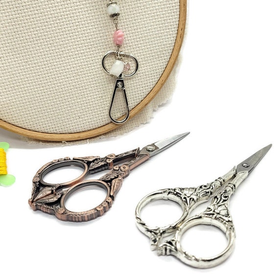 Tiny Embroidery Scissors, Cross Stitch Scissors, Small Blush Scissors, Mint  Scissors for Embroidery, Matte Scissors 
