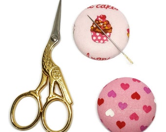 Cupcake-Needle Minder-Reversible Needleminder-Sweets Dessert-Magnetic Needle minder for Cross Stitch-Embroidery-Quilting-Sewing-Needlepoint