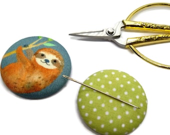 Sloth Needle Minder Reversible Needleminder Magnetic Cross Stitch Embroidery Sewing Needlepoint Handmade Supply Animal Stocking Stuffer