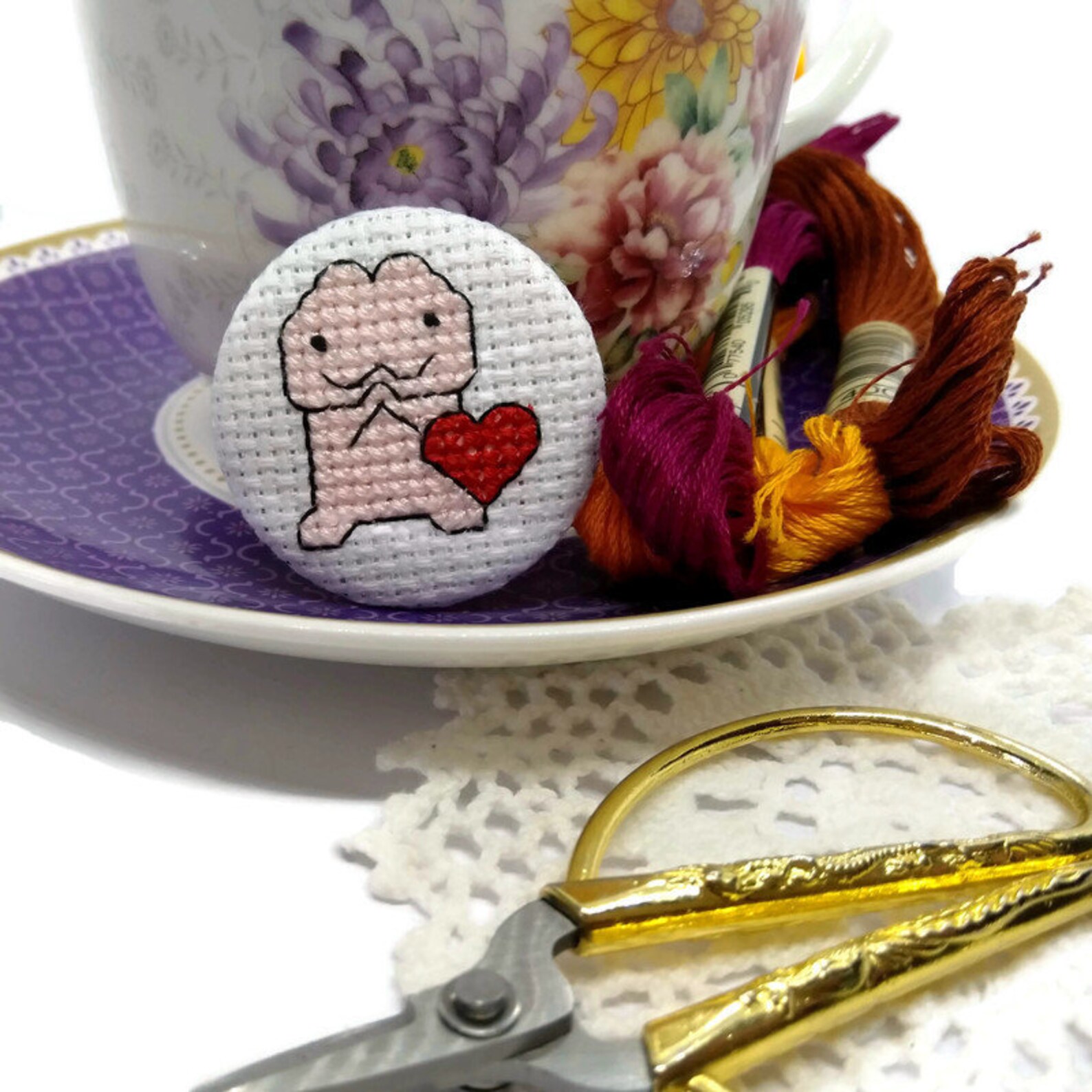 Happy Penis Pin-adult Badge-cross Stitch Accessory-gag - Etsy