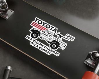 Funny Tacoma Hilux Vinyl Decal: Car Lover Gift