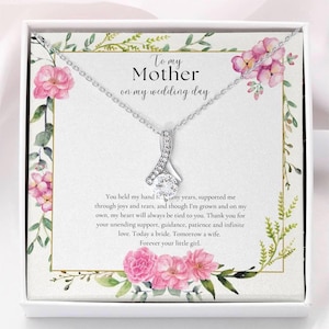 Regalo para la madre de la novia, para mi madre el día de mi boda, regalo para la madre de la novia, regalo de la novia, collar para la madre de la novia, día de la boda de la madre