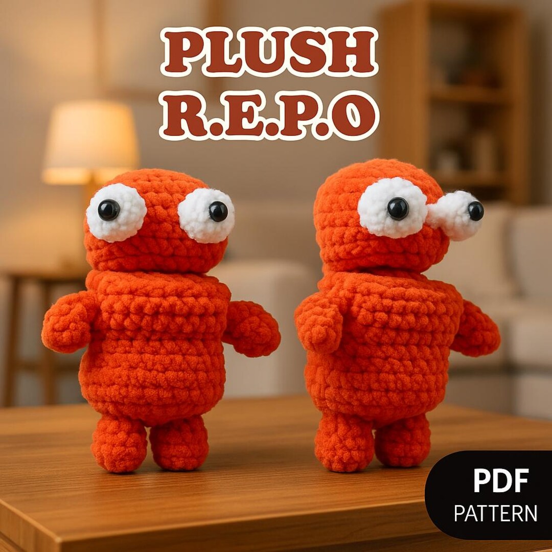 R.E.P.O Crochet English PDF Pattern, Crochet Amigurumi Game Character ...