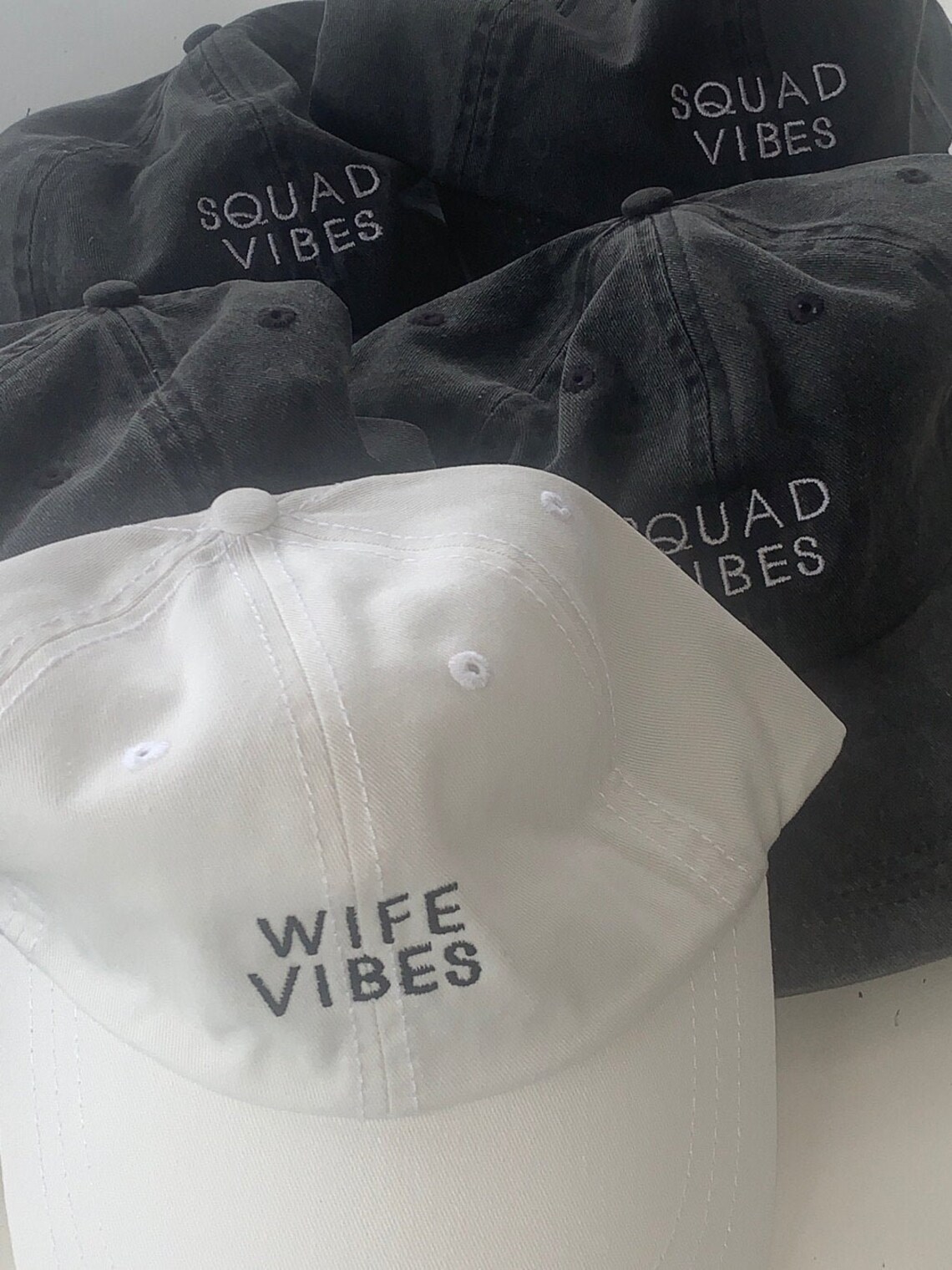 Wife Vibes Hat Squad Vibe Hats Bride Vibes Hat Wedding Etsy