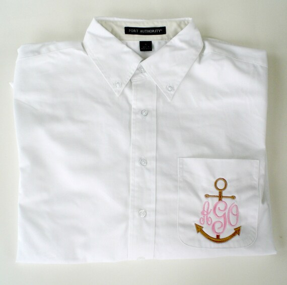 monogrammed oversized shirts