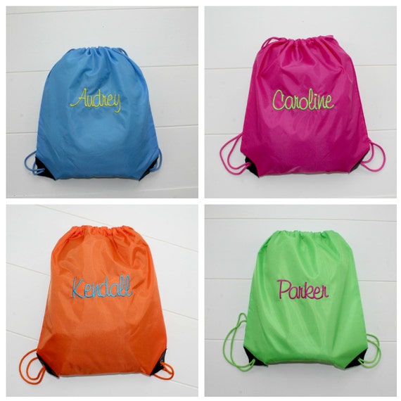 Personalized Cinch Sacks Backpack Tote Bags 16.5h x Etsy