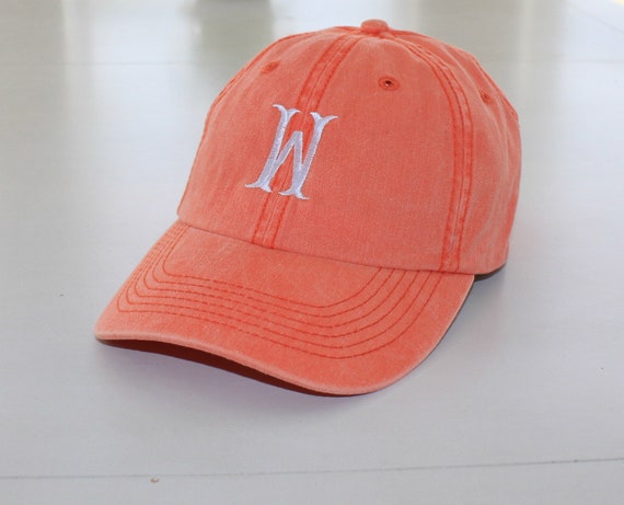 coral baseball cap
