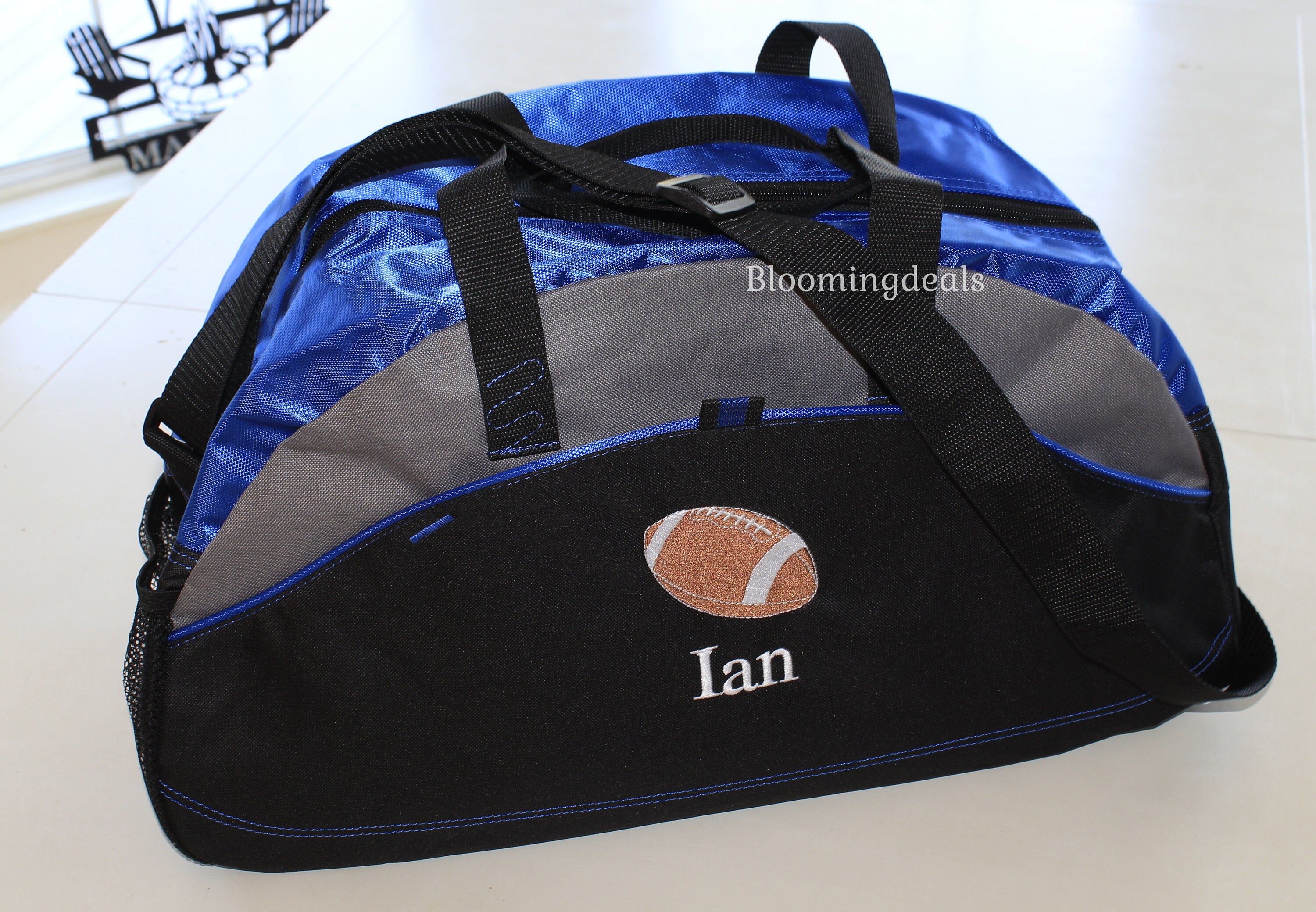 Football Duffel Bag Personalized Sports Bag Gym Bag Team Etsy