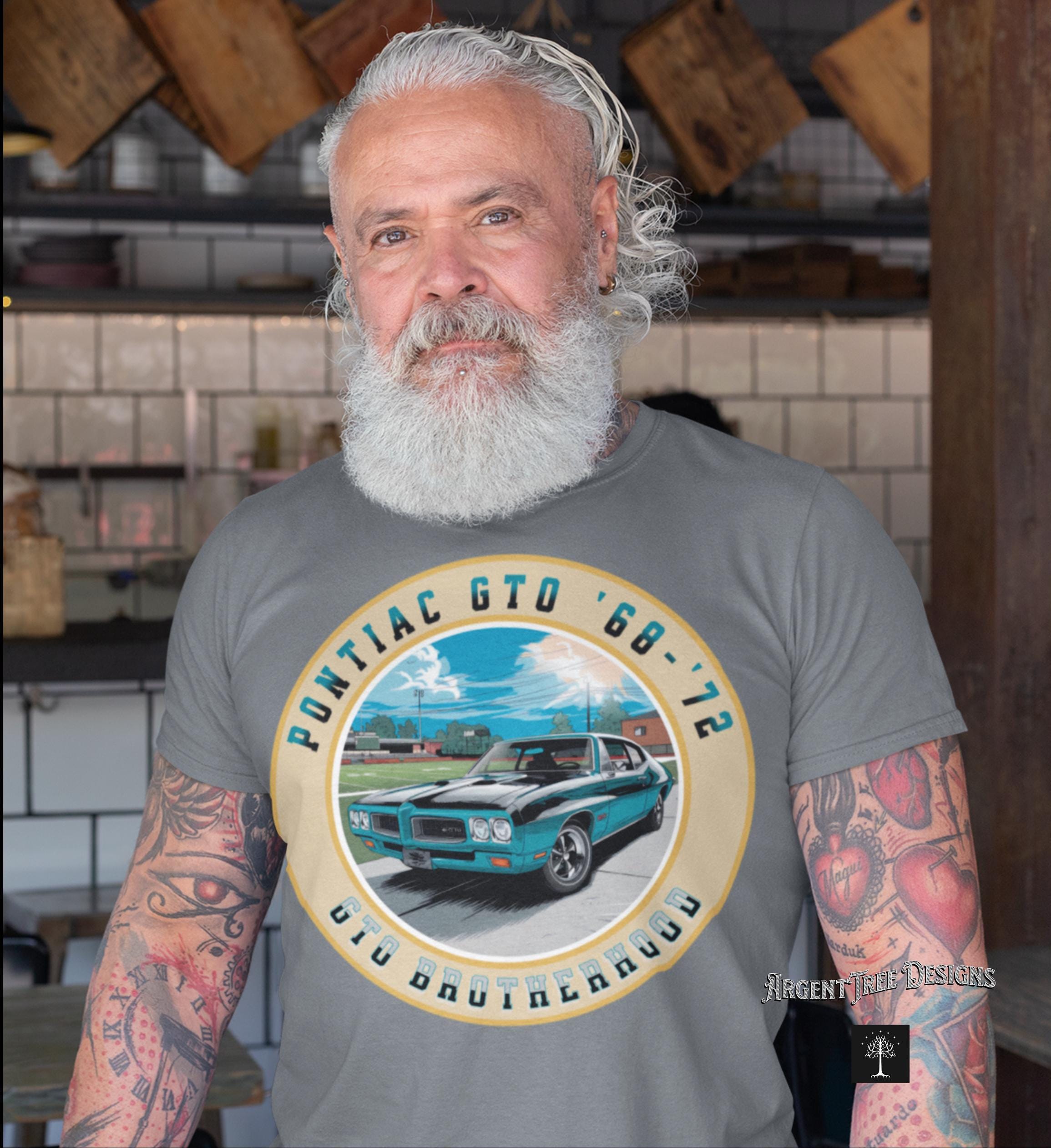Pontiac GTO T-shirt: Classic Car Graphic Tee, Car Enthusiast Gift