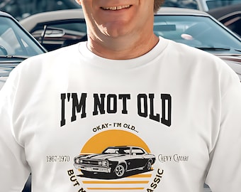 Classic Car Camaro T-Shirt: Funny Gift for Car Enthusiasts