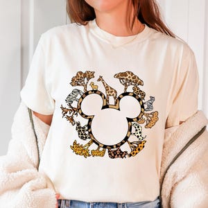 Comfort Colors Mickey Safari Shirt: Animal Kingdom Family Tee