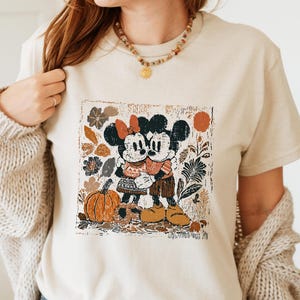 Mickey Minnie Fall Shirt, Fall Disney Shirt, Mickey Autumn Tee, Disney Thanksgiving Shirt, Disney Fall T-shirt, Pumpkin Sweatshirt