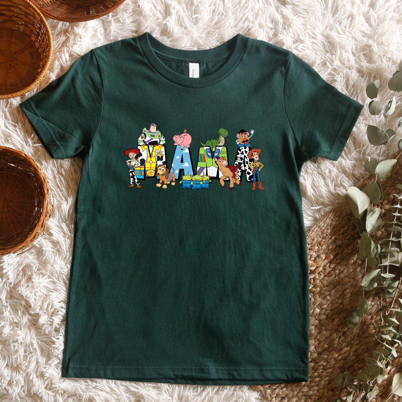 Toy Story Mama Shirt, Mom T-Shirt, Mothers Day Gift Forest Green