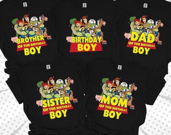 Toy Story Birthday Shirt, Custom Family Tee