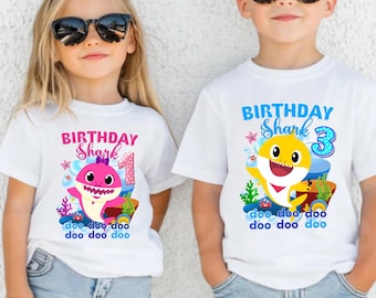 Disney Shark Birthday T-Shirt,  Fish Birthday Family Tee, Finding Girl Birthday Party Sweatshirt, Sea Birthday Gift Shirt, WDW Birthday Girl
